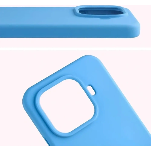 Silikonowe etui Bizon Soft Case do Xiaomi 15T Pro niebieskie