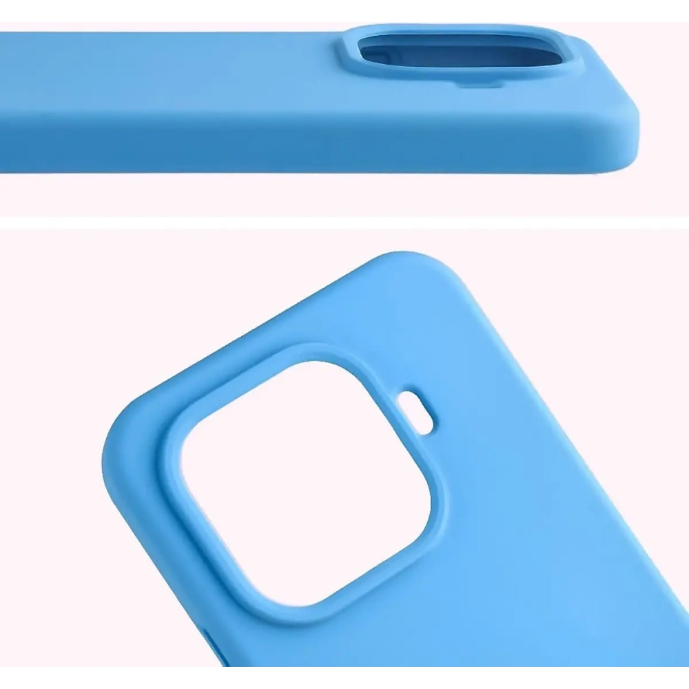 Silikonowe etui Bizon Soft Case do Xiaomi 15T Pro niebieskie