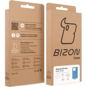 Silikonowe etui Bizon Soft Case do Xiaomi 15T Pro niebieskie