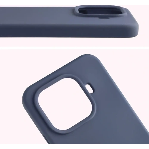 Silikonowe etui Bizon Soft Case do Xiaomi 15T Pro ciemnoniebieskie