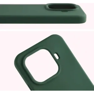 Silikonowe etui Bizon Soft Case do Xiaomi 15T Pro ciemnozielone
