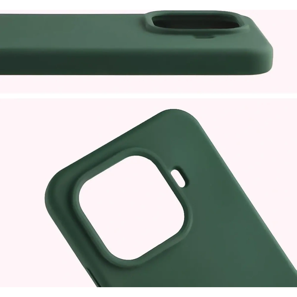 Silikonowe etui Bizon Soft Case do Xiaomi 15T Pro ciemnozielone
