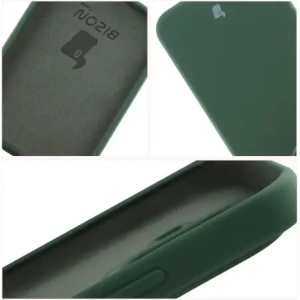 Silikonowe etui Bizon Soft Case do Xiaomi 15T Pro ciemnozielone