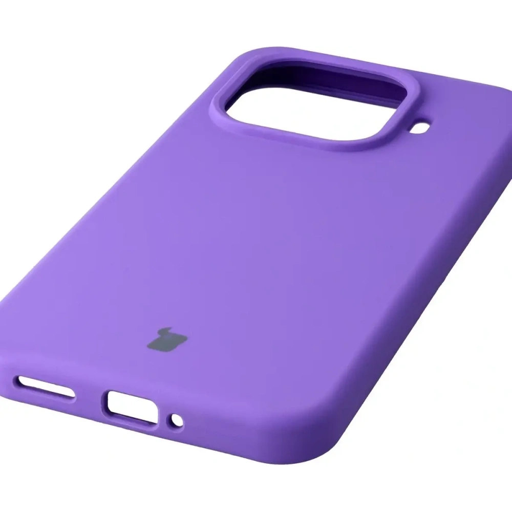 Silikonowe etui Bizon Soft Case do Xiaomi 15T Pro fioletowe