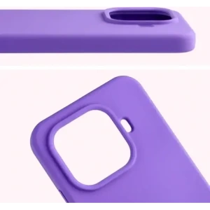 Silikonowe etui Bizon Soft Case do Xiaomi 15T Pro fioletowe