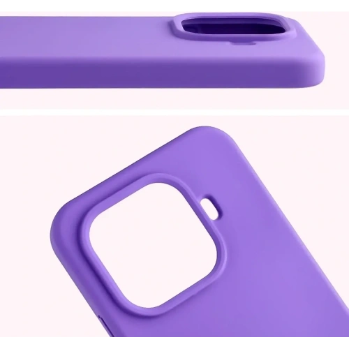 Silikonowe etui Bizon Soft Case do Xiaomi 15T Pro fioletowe