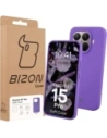 Silikonowe etui Bizon Soft Case do Xiaomi 15T Pro fioletowe