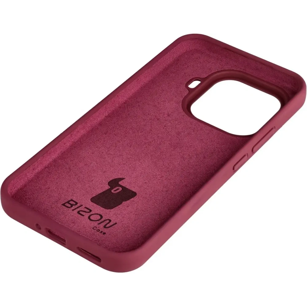 Silikonowe etui Bizon Soft Case do Xiaomi 15T Pro ciemnofioletowe