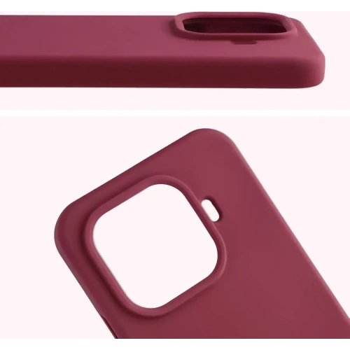 Silikonowe etui Bizon Soft Case do Xiaomi 15T Pro ciemnofioletowe