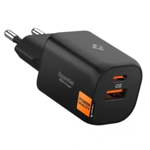 Ładowarka sieciowa Spigen Essential EE352EU USB-A, USB-C Network Charger 35W Black