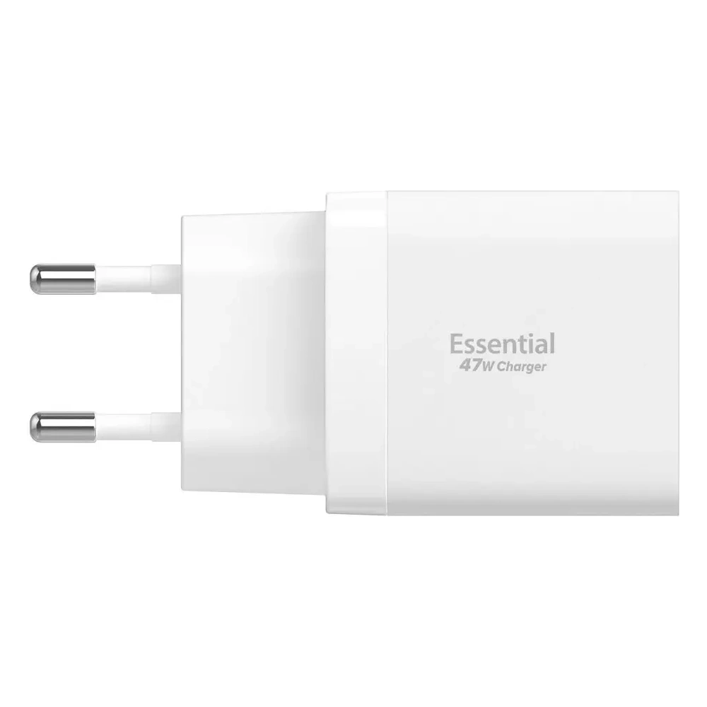 Ładowarka sieciowa Spigen Essential EE472EU 2xUSB-C Network Charger 47W White