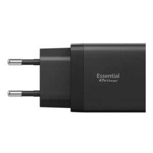 Ładowarka sieciowa Spigen Essential EE472EU 2xUSB-C Network Charger 47W Black