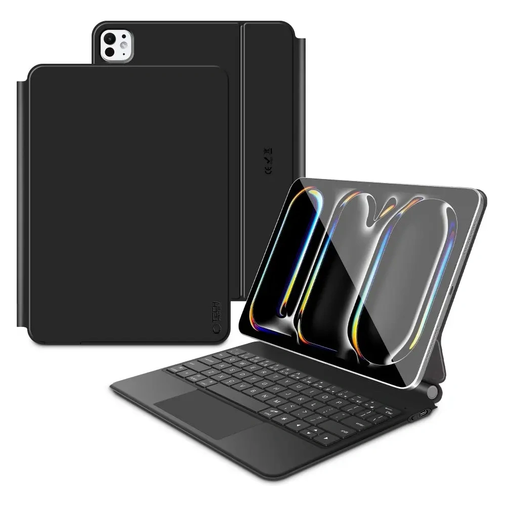 Etui z klawiaturą Tech-Protect SmartCase Magnetic + Keyboard do Apple iPad Pro 11” 2024/2025 Black