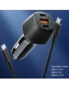 Ładowarka samochodowa Spigen Essential EV1133 USB-A 18W, USB-C 30W, USB-C 65W Car Charger 113W Black