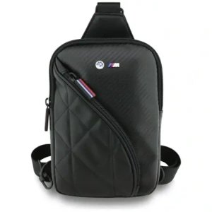 Torebka na telefon BMW Carbon Pocket&Metal Logo Crossbody czarny