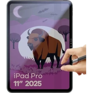 Prywatyzujące szkło hybrydowe Bizon Glass Tab Mule Shadow do Apple iPad Pro 11" M5 2025 matowe