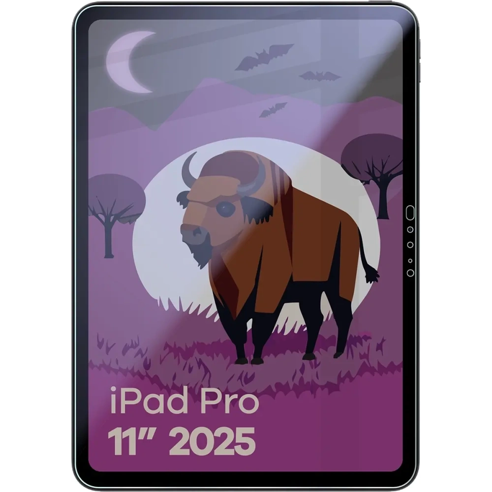 Prywatyzujące szkło hybrydowe Bizon Glass Tab Mule Shadow do Apple iPad Pro 11" M5 2025 matowe
