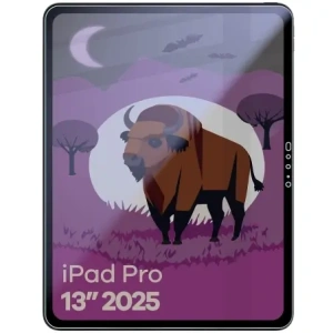 Prywatyzujące szkło hybrydowe Bizon Glass Tab Mule Shadow do Apple iPad Pro 13" M5 2025 matowe