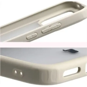 Etui Bizon Case Angelo do Xiaomi POCO F8 Pro półprzezroczyste z beżową ramką