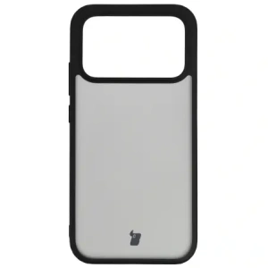 Etui Bizon Case Angelo do Xiaomi POCO F8 Pro przydymione z czarną ramką