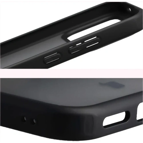 Etui Bizon Case Angelo do Xiaomi POCO F8 Pro przydymione z czarną ramką