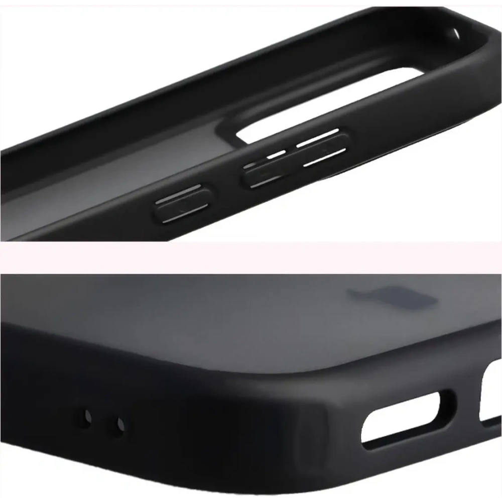 Etui Bizon Case Angelo do Xiaomi POCO F8 Pro przydymione z czarną ramką