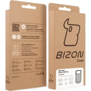Etui Bizon Case Angelo do Xiaomi POCO F8 Pro przydymione z czarną ramką