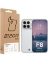 Etui Bizon Case Angelo do Xiaomi POCO F8 Ultra półprzezroczyste z beżową ramką
