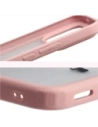 Etui Bizon Case Angelo do Xiaomi POCO F8 Ultra półprzezroczyste z jasnoróżową ramką