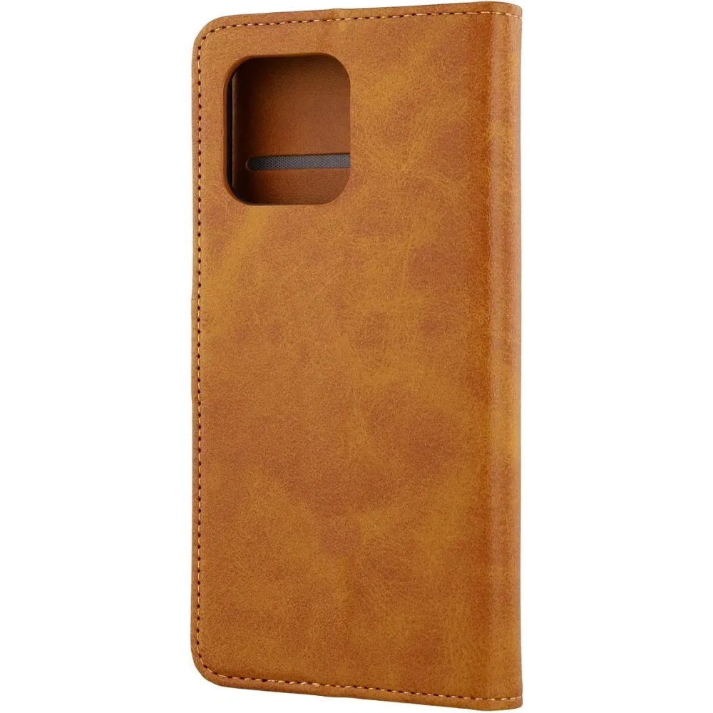 Etui z klapką Bizon Case Pocket do Motorola Moto G86 Power 5G brązowe