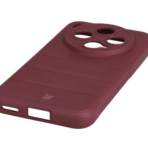 Pancerne etui Bizon Case Tur do Vivo X300 burgundowe