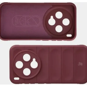 Pancerne etui Bizon Case Tur do Vivo X300 burgundowe