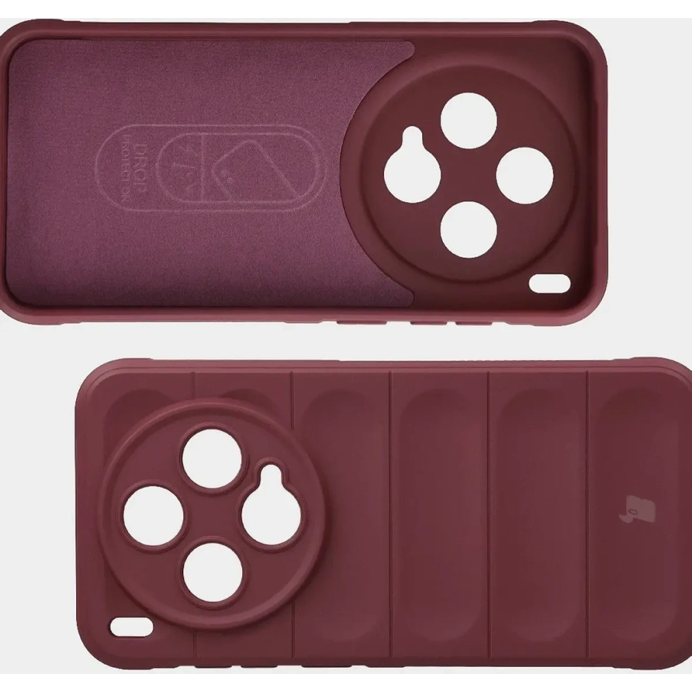 Pancerne etui Bizon Case Tur do Vivo X300 burgundowe