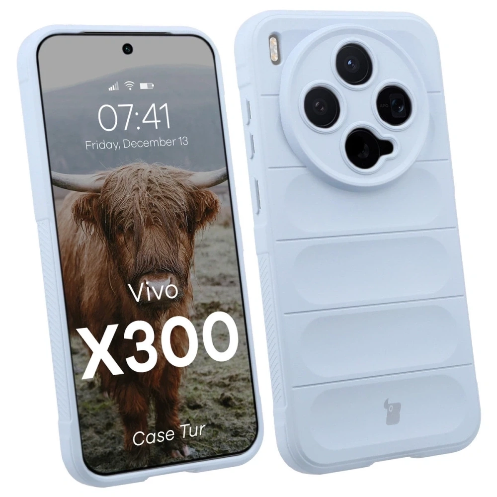 Pancerne etui Bizon Case Tur do Vivo X300 jasnoniebieskie