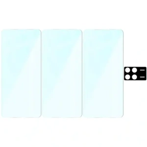 3x Szkło hartowane + szybka na aparat Bizon Glass Clear Pack do Xiaomi POCO F6 Pro