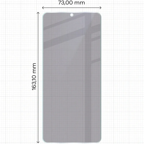 Prywatyzujące szkło hybrydowe Bizon Glass Mule Shadow do Honor X5c Plus matowe