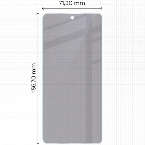 Prywatyzujące szkło hybrydowe Bizon Glass Mule Shadow do Motorola Edge 70 matowe
