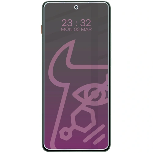 Prywatyzujące szkło hybrydowe Bizon Glass Mule Shadow do Motorola Edge 70 matowe