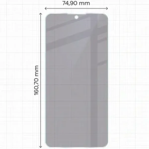 Prywatyzujące szkło hybrydowe Bizon Glass Mule Shadow do Nothing Phone (3a) Lite matowe