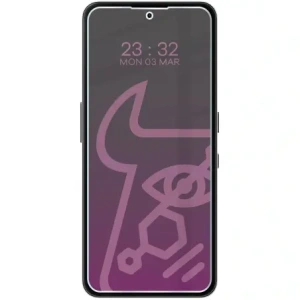 Prywatyzujące szkło hybrydowe Bizon Glass Mule Shadow do Nothing Phone (3a) Lite matowe