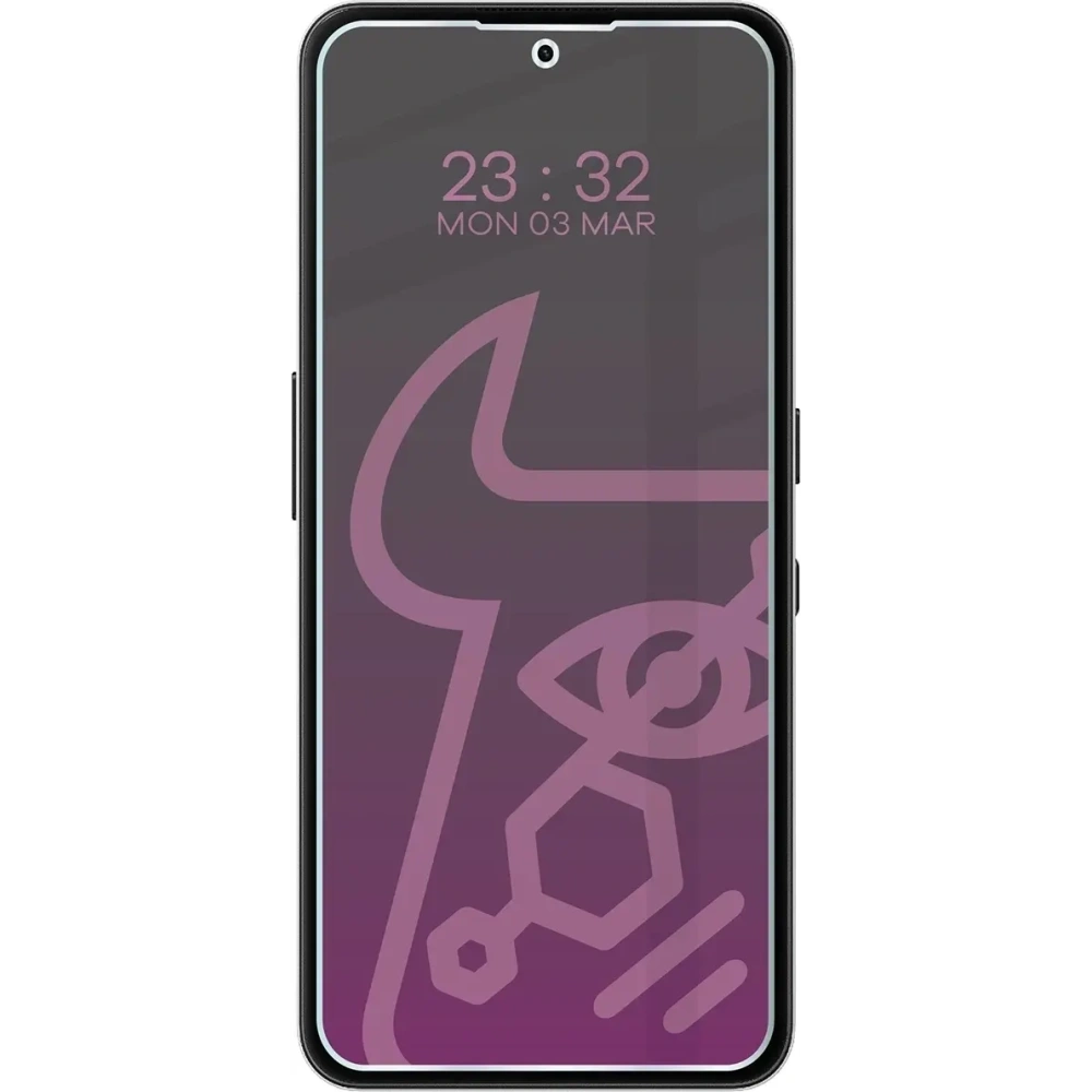 Prywatyzujące szkło hybrydowe Bizon Glass Mule Shadow do Nothing Phone (3a) Lite matowe