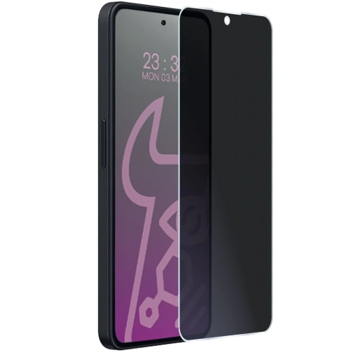 Prywatyzujące szkło hybrydowe Bizon Glass Mule Shadow do Nothing Phone (3a) Lite matowe