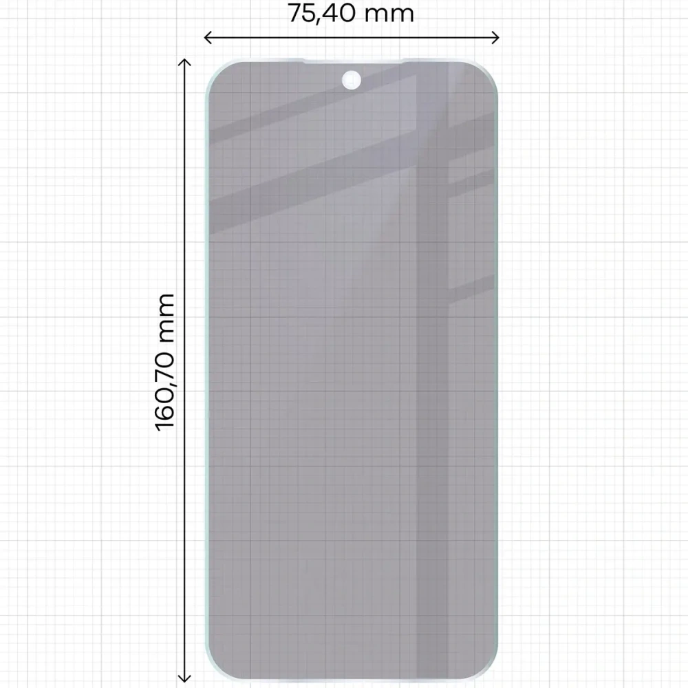 Prywatyzujące szkło hybrydowe Bizon Glass Mule Shadow do Xiaomi 15T matowe