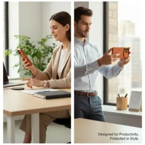 Etui UNIQ Veren do Apple iPhone 17 Pro Max MagClick Charging pomarańczowy