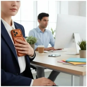 Etui UNIQ Veren do Apple iPhone 17 Pro Max MagClick Charging pomarańczowy