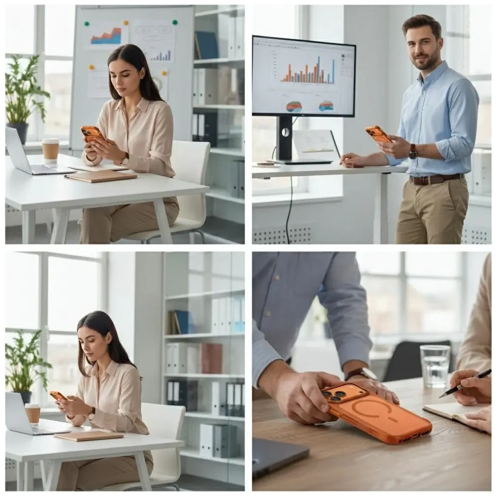 Etui UNIQ Veren do Apple iPhone 17 Pro Max MagClick Charging pomarańczowy