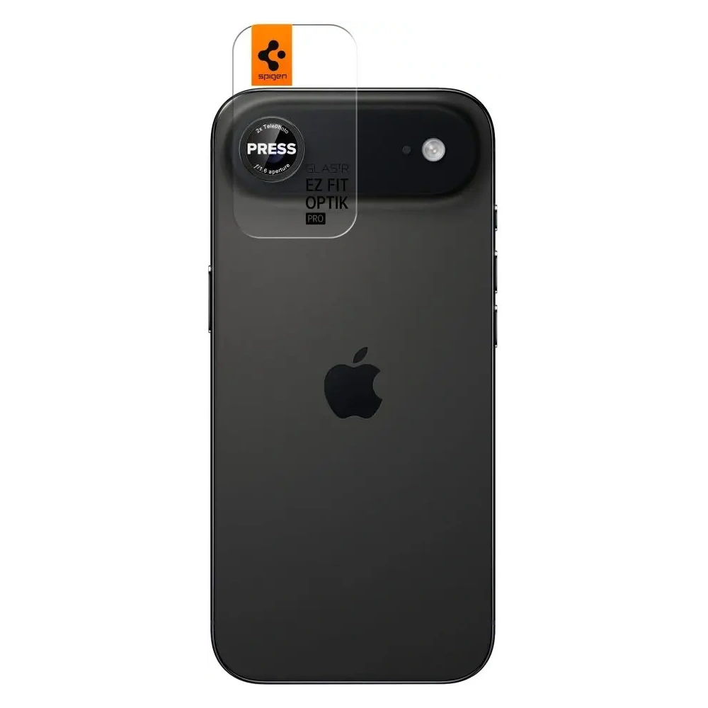 Osłona aparatu Spigen Optik Pro L-Series Glas.tr ez Fit Camera Protector do Apple iPhone Air Black/red [2 PACK]