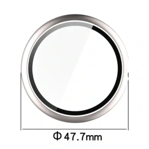 Etui ze szkłem do zegarka Bizon Case+Glass Watch do Google Pixel Watch 4 45mm satynowo szampańskie