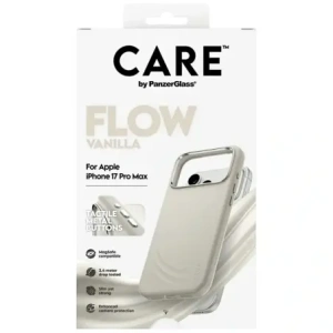 Etui CARE by PanzerGlass FLOW MagSafe do Apple iPhone 17 Pro Max waniliowy