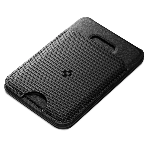 Stojak na telefon z miejscem na karty Spigen S314-3 Slim Fold Tripod MagSafe Universal Magnetic Card Holder Black